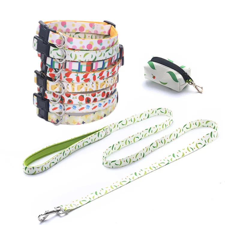 Conjunto de três peças personalizado para animais de estimação com coleira